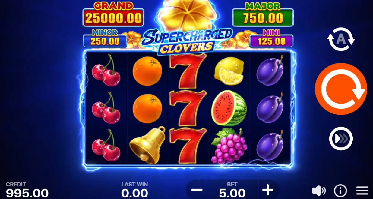 Supercharged Clovers: Hold and Win